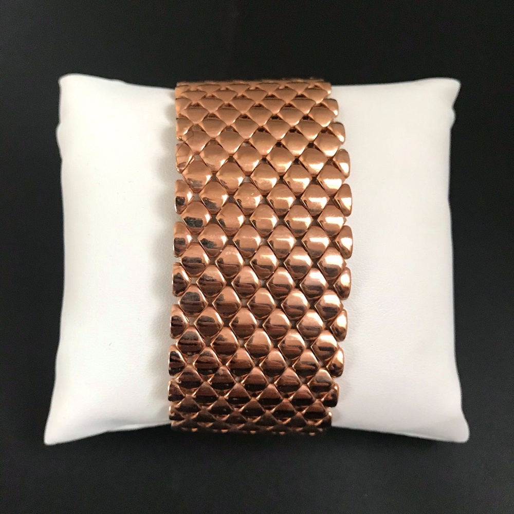 Bronze Solid-Mesh Bracelet